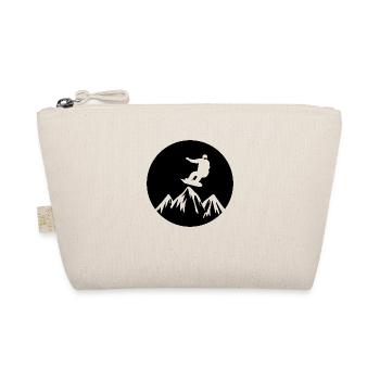 Snowboard Snowboarder - Bio-Täschchen - Natur - Vorne