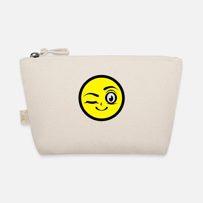 fille clin oeil sourire smiley Trousse biologique
