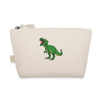 Dinosaur T-Rex Dino - Organic Pouch - nature - Front