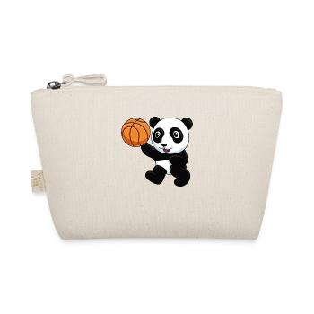 Basketball Panda - Organic Pouch - nature - Front