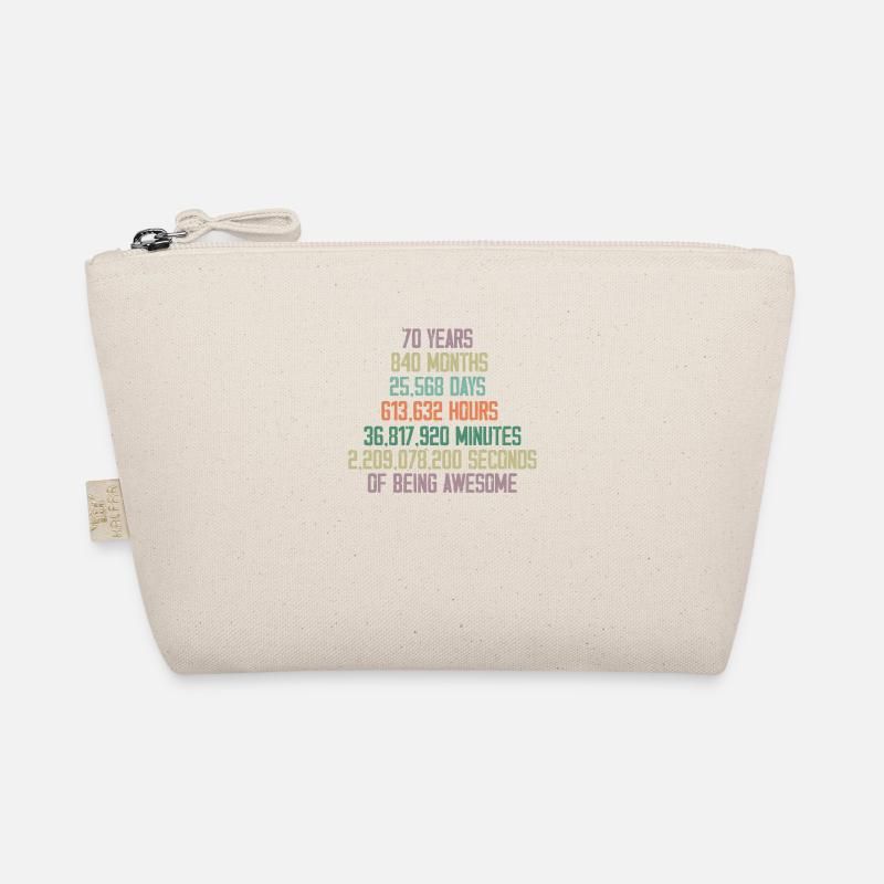 70th Anniversary Gift Organic Pouch
