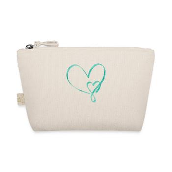 Chemise d’amour coeur Noël Saint-Valentin - Trousse biologique - nature - Devant