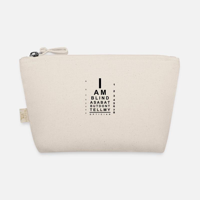 I am blind as a bat eye chart Organic Pouch
