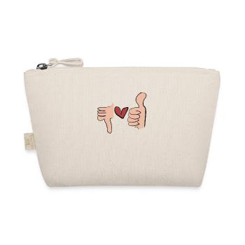 like heart - Organic Pouch - nature - Front