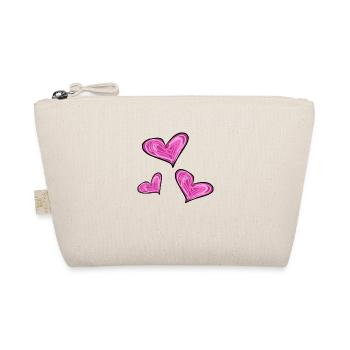 Heart Heart - Organic Pouch - nature - Front