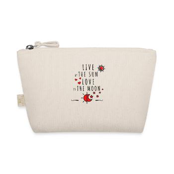 Live by the Sun Love by the Moon Geschenkidee - Bio-Täschchen - Natur - Vorne