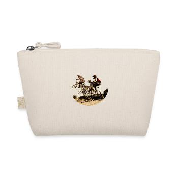 bmx race racing mountain bike motocross - Organic Pouch - nature - Front
