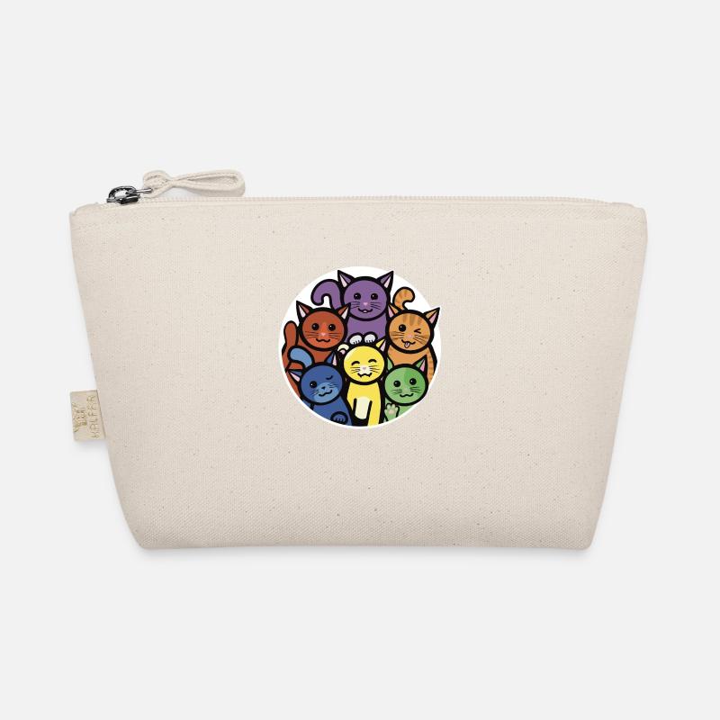 Rainbow Cats Round Organic Pouch
