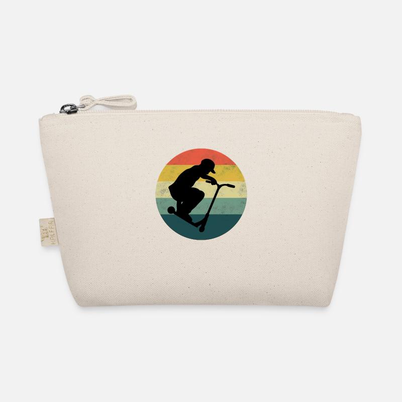 Stunt Scooter Kinder Retro Stuntroller Tretroller Bio-Täschchen