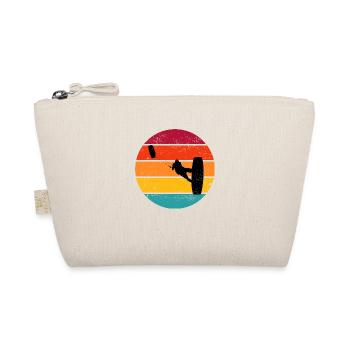 Kitesurfen Jungen Herren Kiten Kite Surf - Bio-Täschchen - Natur - Vorne