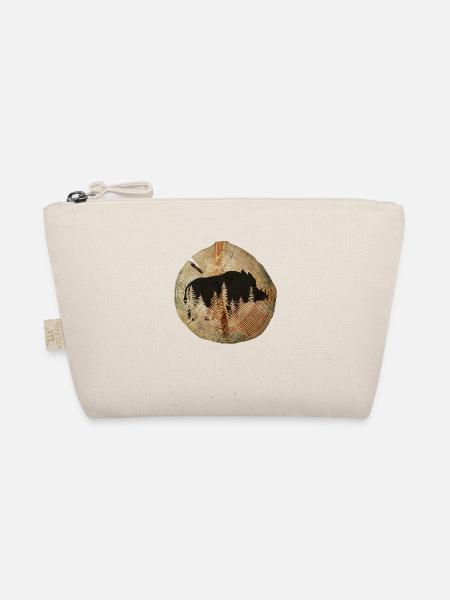 Tree disc wild boar - Organic Pouch - nature - Front