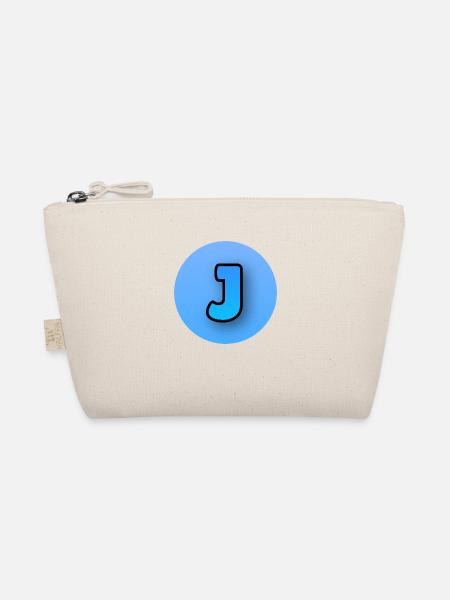 J - Design | blue - Organic Pouch - nature - Front