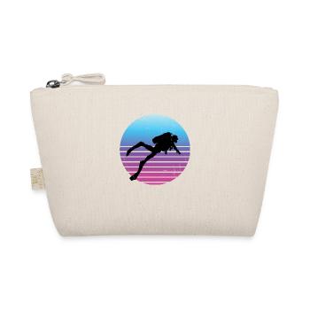 Plongée Hommes Femmes Plongée Sous-Marine Rétro Plongeur - Trousse biologique - nature - Devant