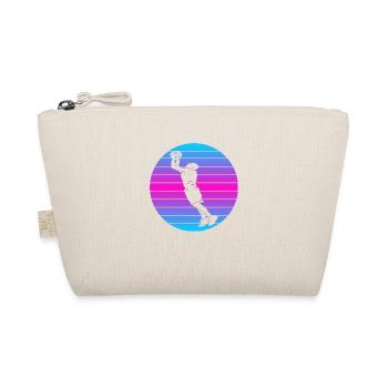 Basketballer Basketball Retro Basketballliebhaber - Bio-Täschchen - Natur - Vorne