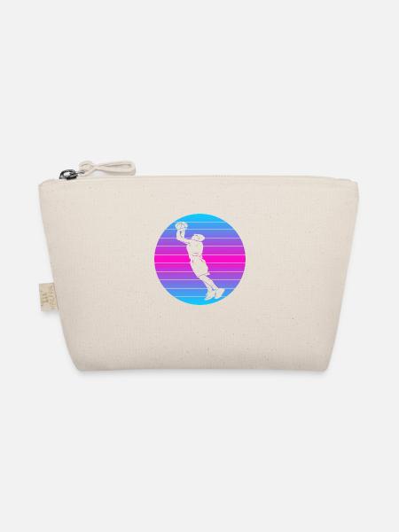 Basketball Basketball Retro Basketball Lovers - Organic Pouch - nature - Front