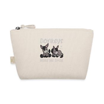Donkeys Make Me Smile Mule Farm Animal - Organic Pouch - nature - Front