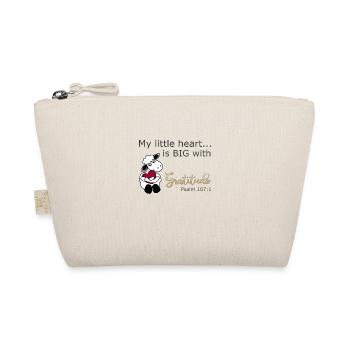 Christian Design Mon petit cœur est grand avec - Trousse biologique - nature - Devant