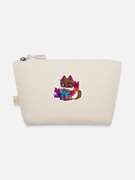 Chat🎁🐱 présent - Trousse biologique - nature - Devant
