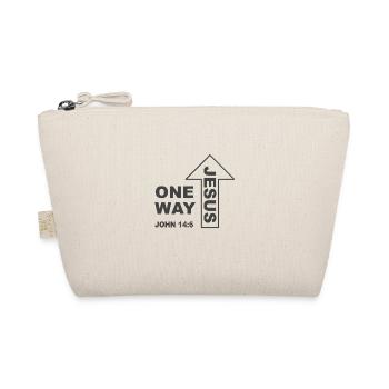 Christian Design One Way Jesus - Organic Pouch - nature - Front