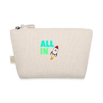 All In To the Moon Stonks and Crypto Meme Shirt - Organic Pouch - nature - Front