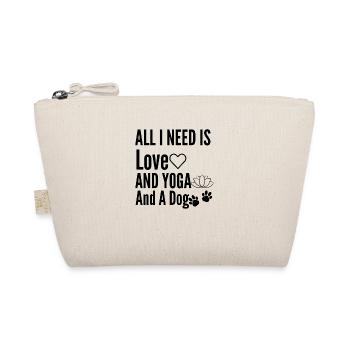 All I Need Is Love And Yoga And A Dog-Love-Yoga - Organic Pouch - nature - Front