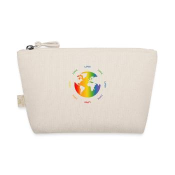 Rainbow Globe Love world - Organic Pouch - nature - Front