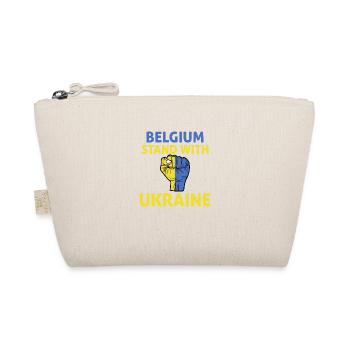 Belgium Ukraine - I support Ukraine - Organic Pouch - nature - Front
