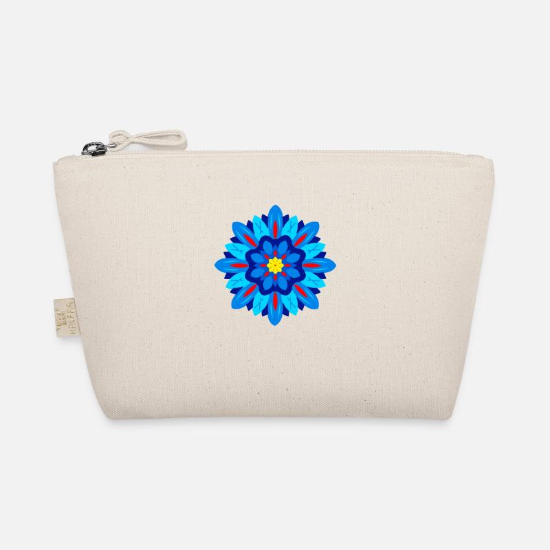 Blumen Mandala - Bio-Täschchen - Natur