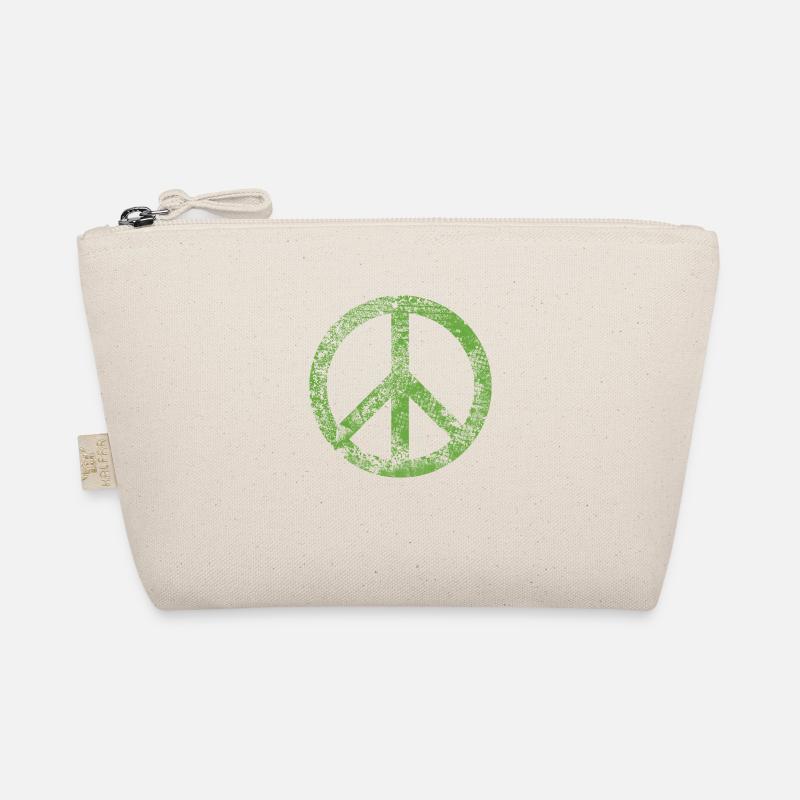 Signe de Paix Pacifiste Peace Harmony Grunge Utilisé Trousse biologique