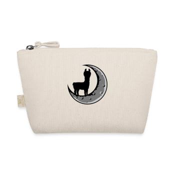 Moon Lama Silhouette - Organic Pouch - nature - Front