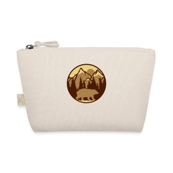 Mountains Forest Bear - Organic Pouch - nature - Front