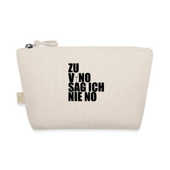 Zu Vino sag ich nie no - Bio-Täschchen - Natur - Vorne