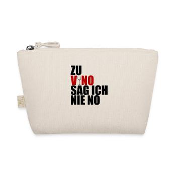 Zu Vino sag ich nie no - Bio-Täschchen - Natur - Vorne