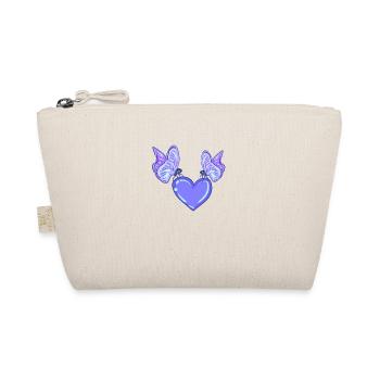 butterflies heart love purple - Organic Pouch - nature - Front