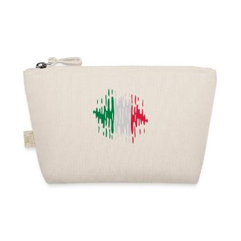 Italy Flag Waves - Organic Pouch - nature - Front