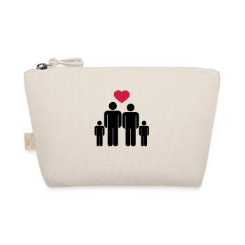 Small family Icon - Organic Pouch - nature - Front