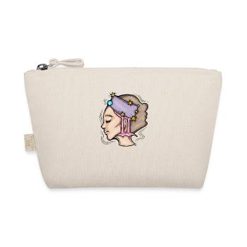 Zodiac sign Gemini. Horoscope stars woman face. - Organic Pouch - nature - Front