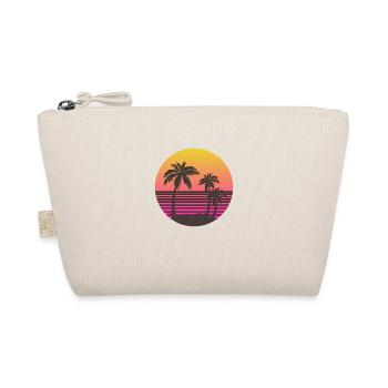 Synthwave Sun and Palms - Organic Pouch - nature - Front