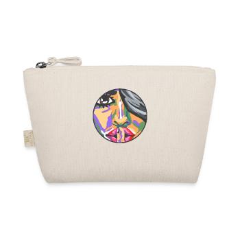 Silent Face - Shut up - Organic Pouch - nature - Front