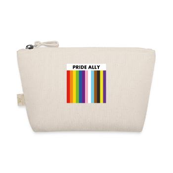 Gay Pride Ally inclusive rainbow flag - Organic Pouch - nature - Front