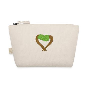 bäume herz liebe natur - Bio-Täschchen - Natur - Vorne