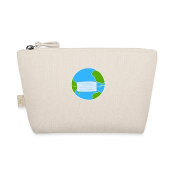 earth planet mask corona protection - Organic Pouch - nature - Front