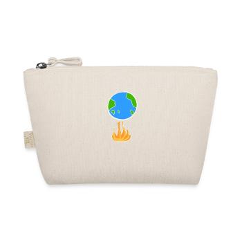 climate protection earth cartoon symbol climate - Organic Pouch - nature - Front