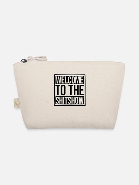 Funny saying Shitshow - Organic Pouch - nature - Front