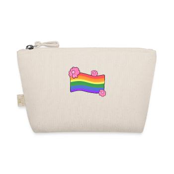 lgbt flag flowers love rainbow - Organic Pouch - nature - Front