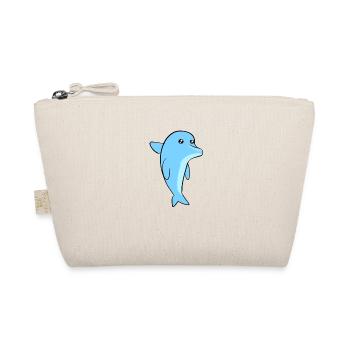 blue dolphin fish animal sea animal symbol - Organic Pouch - nature - Front