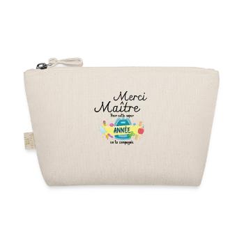 Merci maître pour cette annéee en ta compagnie - Trousse biologique - nature - Devant