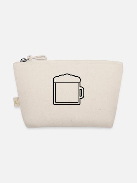 Logo Icon Large Beer Glass - Organic Pouch - nature - Front