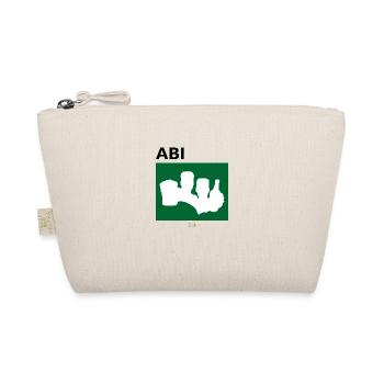 Bier Liga Logo ABI-Treff Jahr Blanko Grün 2 - Bio-Täschchen - Natur - Vorne