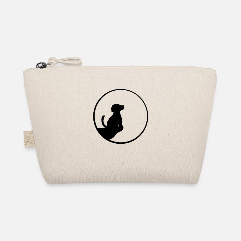 Klippe Mond sitzender Hund Bio-Täschchen